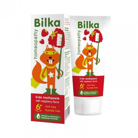 BILKA Homeopathy dantų kremas-želė vaikams nuo 6 m., aviečių skonio, 50 ml-Vaikams-Damų Kampelis