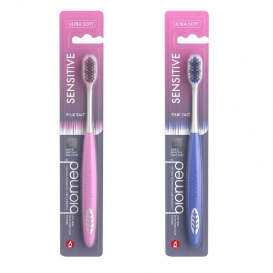 BIOMED PINK SALT dantų šepetėlis ULTRA SOFT, 1 vnt.-Sveikatai-Damų Kampelis