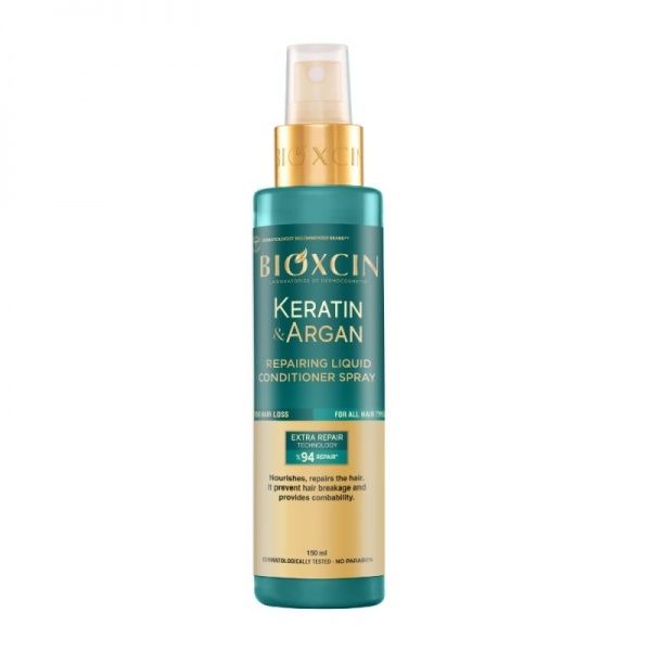 BIOXCIN purškiamas plaukų kondicionierius su keratinu ir argano aliejumi Keratin & Argan, 150 ml-Plaukams-Damų Kampelis