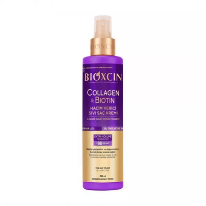 BIOXCIN Collagen & Biotin purškiamas kondicionierius plaukų apimčiai, 200 ml
