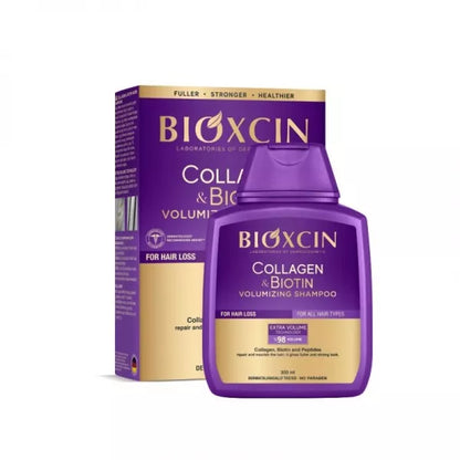 BIOXCIN Collagen & Biotin šampūnas plaukų apimčiai, 300 ml