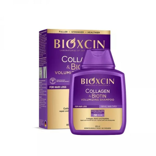BIOXCIN Collagen & Biotin šampūnas plaukų apimčiai, 300 ml
