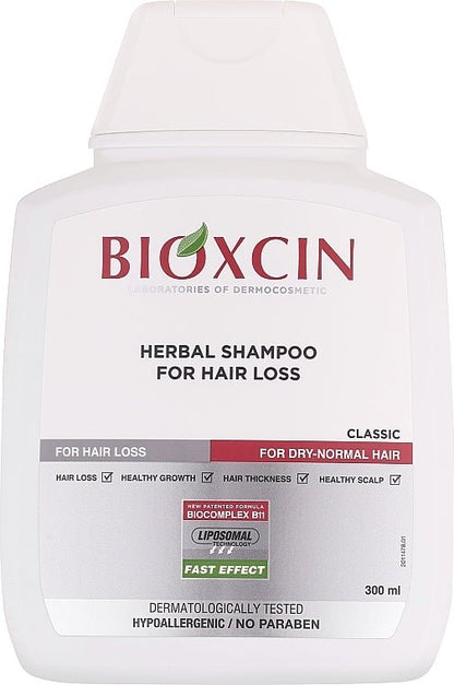 BIOXCIN šampūnas nuo plaukų slinkimo , 300 ml + DOVANA 100 ml kelioninis šampūnas-Plaukams-Damų Kampelis
