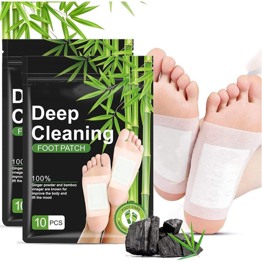 Deep Cleaning detoksikuojantys pėdų pleistrai su imbieru ir bambuko actu(10 vnt.) - sveikatai - Damų Kampelis