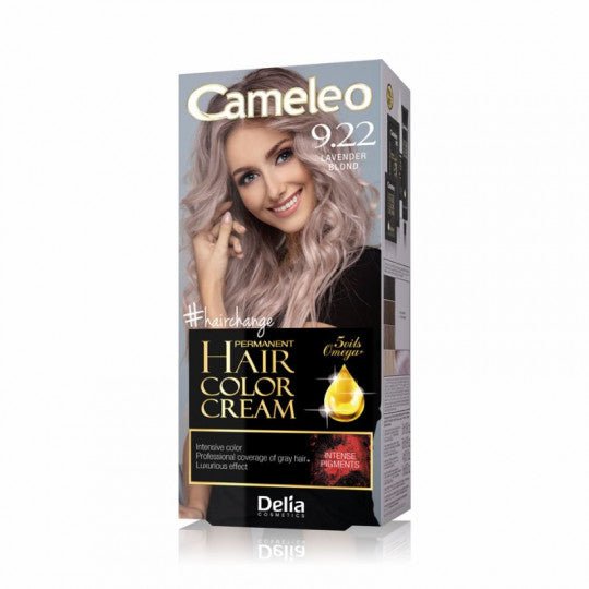 DELIA CAMELEO Omega Plus plaukų dažai kreminiai 9.22 Levandos Blondinė-Plaukams-Damų Kampelis