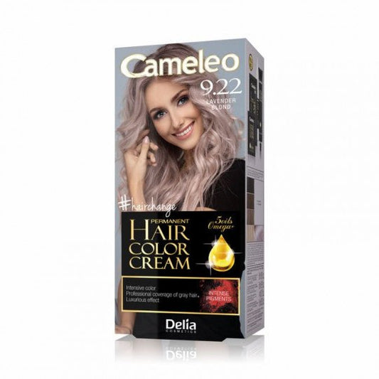 DELIA CAMELEO Omega Plus plaukų dažai kreminiai 9.22 Levandos Blondinė-Plaukams-Damų Kampelis