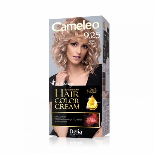 DELIA CAMELEO Omega Plus plaukų dažai kreminiai 9.25 Rausva Blondinė-Plaukams-Damų Kampelis