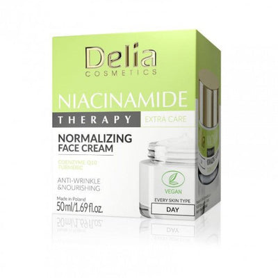 DELIA Niacinamide Therapy kremas veidui normalizuojantis, 50 ml - veidui - Damų Kampelis