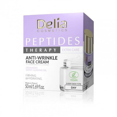 DELIA Peptides Therapy kremas veidui stangrinamasis, 50 ml - veidui - Damų Kampelis