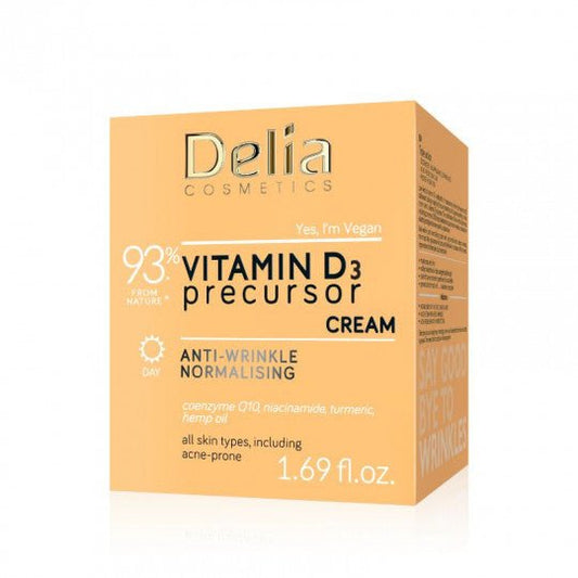 DELIA dieninis kremas veidui normalizuojantis Vitamin D3, 50 ml - veidui - Damų Kampelis