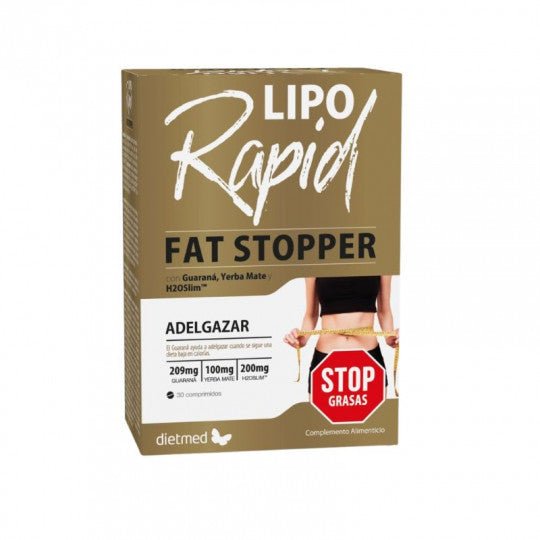 DIETMED LIPORAPID FAT STOPPER maisto papildas riebalų deginimui, 30 tabl.-Sveikatai-Damų Kampelis