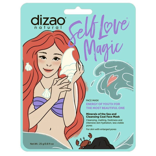 DIZAO lakštinė veido kaukė Jūros mineralai ir anglis(valanti) 25 g - veidui - Damų Kampelis