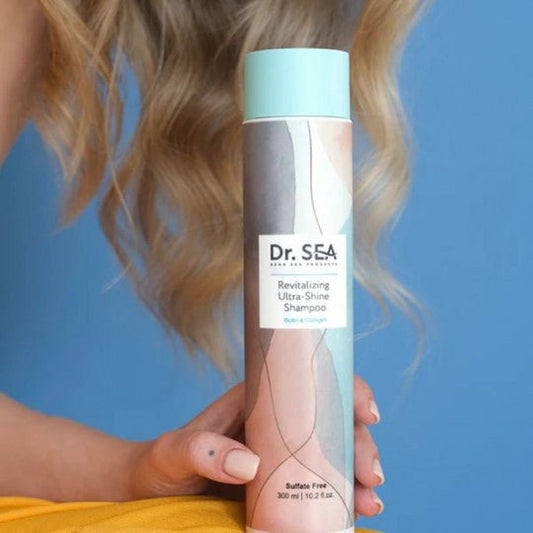 DR. SEA šampūnas gaivinamasis ir suteikiantis žvilgesio Biotinas ir kolagenas, 300 ml(Izraelis) - plaukams-Damų Kampelis