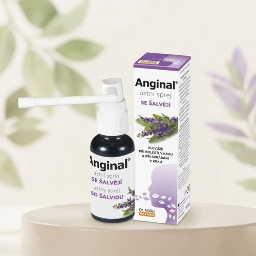 DR. MULLER ANGINAL purškalas gerklei su šalavijumi, 30 ml-Sveikatai-Damų Kampelis