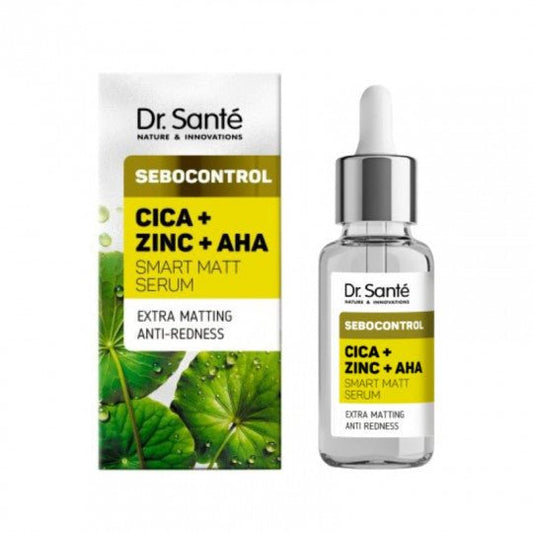 DR.SANTE Sebocontrol serumas veidui Cica, cinkas ir AHA rūgštys, 30 ml-Veidui-Damų Kampelis