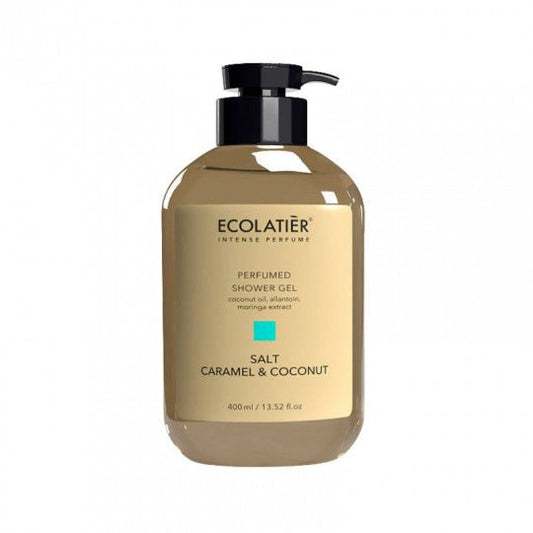 ECOLATIER parfumuota dušo želė Salt Caramel&Coconut, 400 ml-Dušo želė-Damų Kampelis
