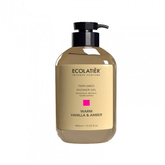 ECOLATIER parfumuota dušo želė Warm Vanilla&Amber, 400 ml-Dušo želė-Damų Kampelis