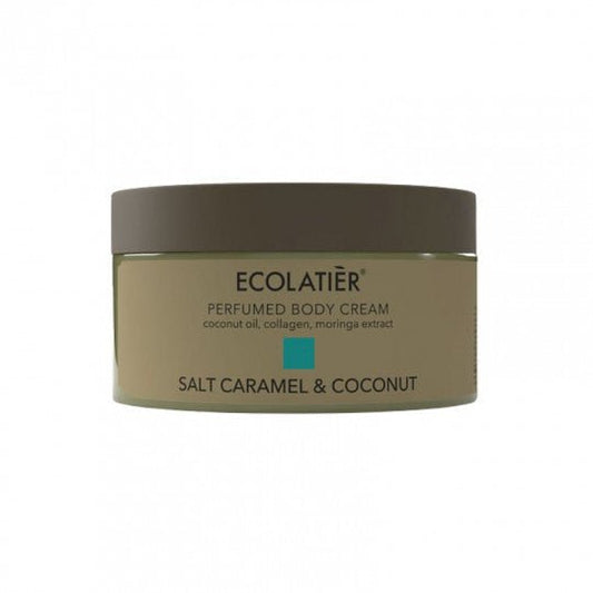 ECOLATIER parfumuotas kūno kremas Salt Caramel&Coconut, 250 ml-Kūno kremas-Damų Kampelis