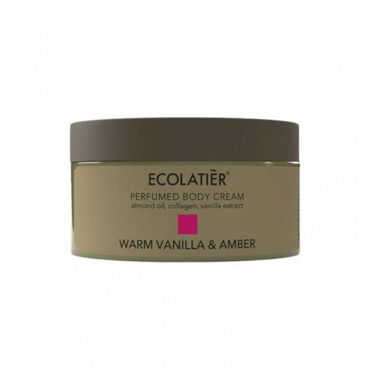 ECOLATIER parfumuotas kūno kremas Warm Vanilla&Amber, 250 ml-Kūno kremas-Damų Kampelis