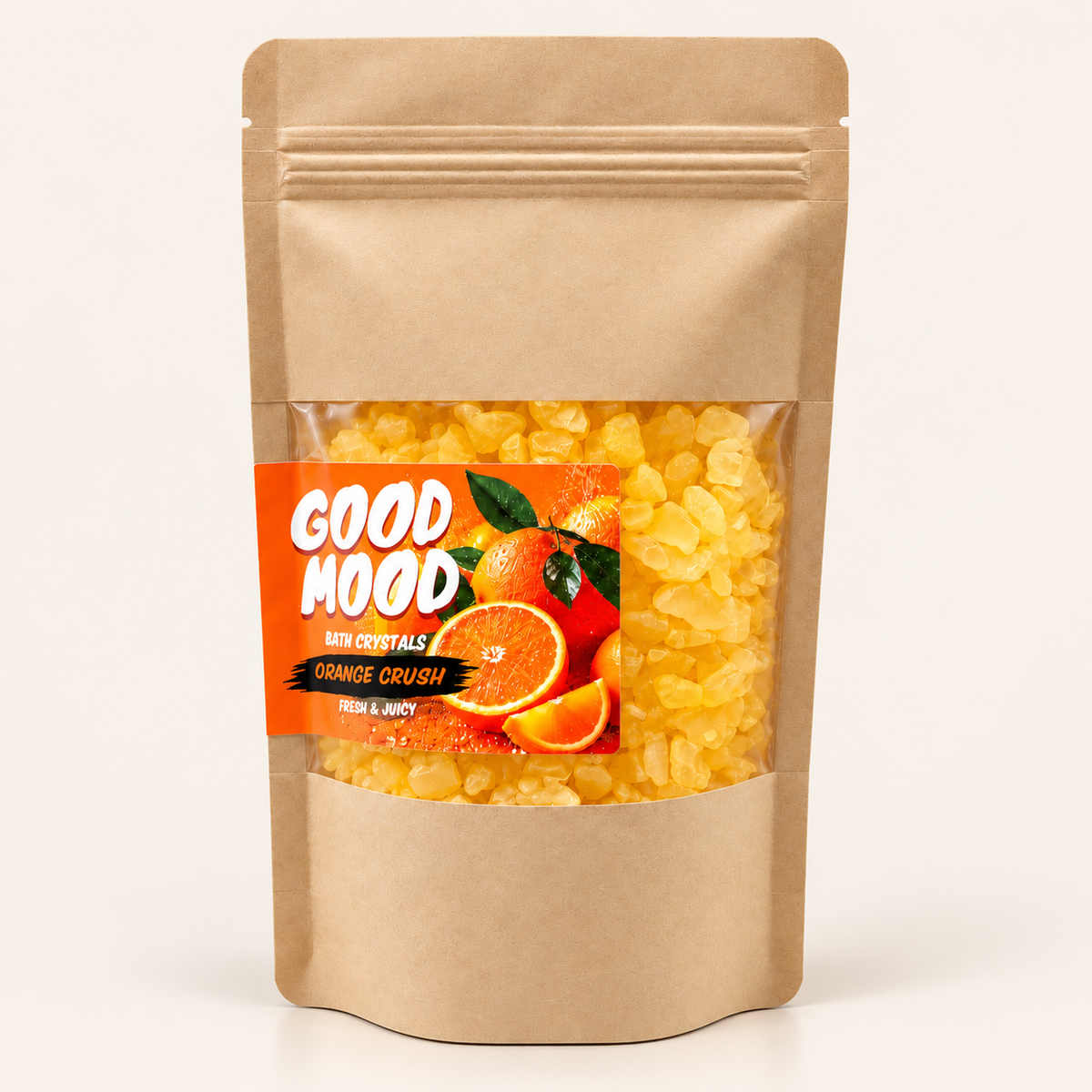GOOD MOOD Orange Crush vonios druska, 500 g