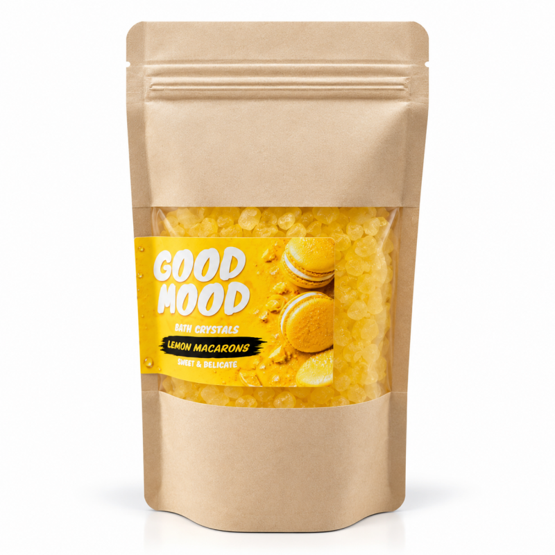 GOOD MOOD Lemon Macarons vonios druska, 500 g – originali pakuotė