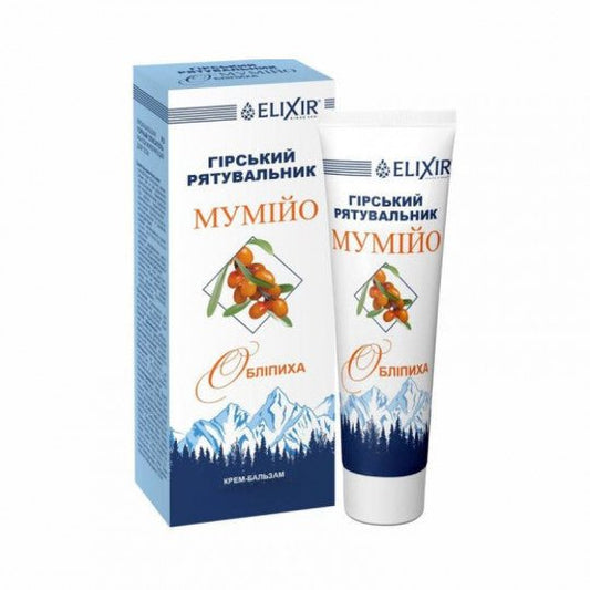 ELIXIR kremas-balzamas Mumijo su šaltalankiu „Kalnų gelbėtojas“, 75 ml-Kūnui-Damų Kampelis