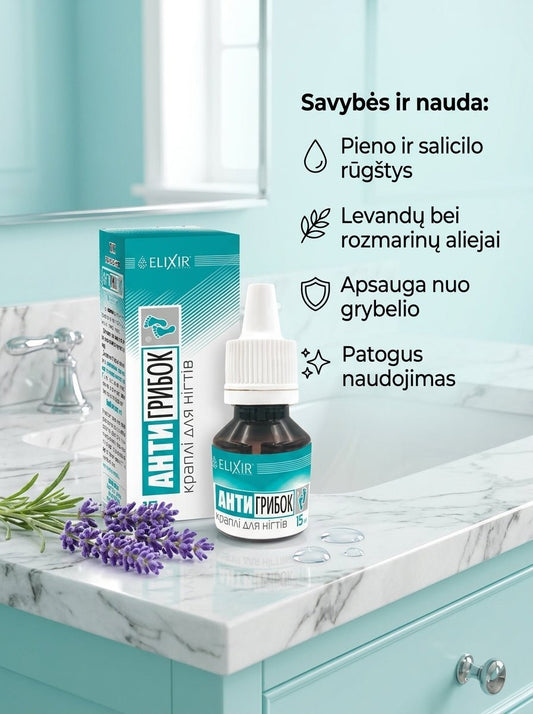 ELIXIR lašiukai nuo nagų grybelio, 15 ml-Sveikatai-Damų Kampelis