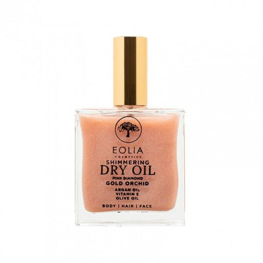 EOLIA sausas aliejus purškiamas su argano aliejumi ir rožiniu blizgesiu Gold Orchid, 100 ml-Kūnui-Damų Kampelis