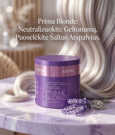 ESTEL PRIMA BLONDE Plaukų Kaukė Blondinėms - Šaltas Atspalvis 300ml-Plaukams-Damų Kampelis