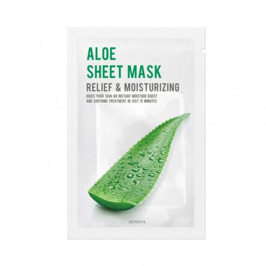 EUNYUL Purity lakštinė drėkinamoji veido kaukė Aloe, 22 ml. - veidui - Damų Kampelis