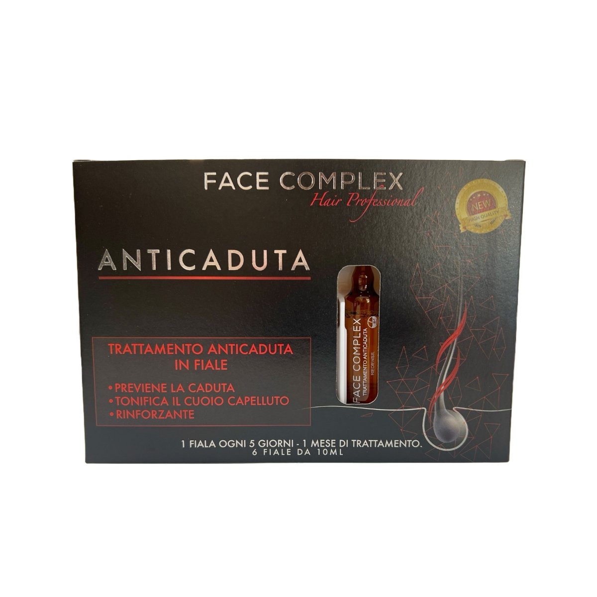 FACE COMPLEX Anticaduta ampulės plaukams nuo slinkimo, 6 x 10 ml-veidui-Damų Kampelis