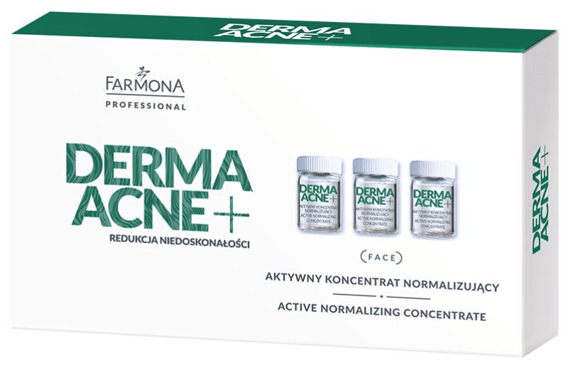 FARMONA Professional DermaAcne+ koncentratas veidui aktyvus normalizuojantis, 5 x 5 ml-veidui-Damų Kampelis