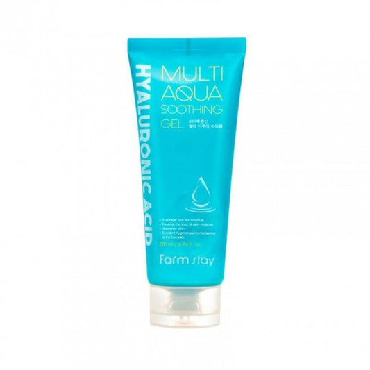 FARMSTAY raminamasis gelis su hialurono rūgštimi Multi Aqua, 200 ml - kūnui - Damų Kampelis
