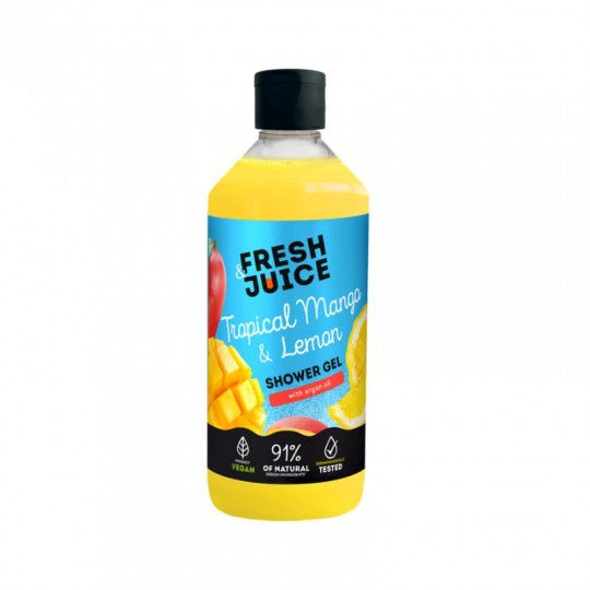 FRESH JUICE dušo želė Tropical Mango&Lemon, 473 ml - kūnui - Damų Kampelis
