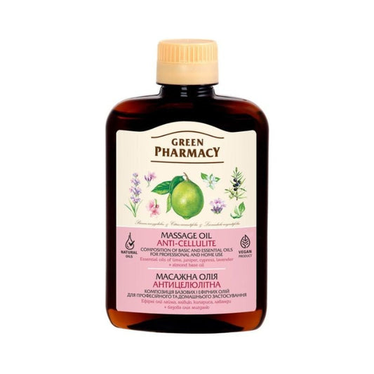 GREEN PHARMACY Anticeliulitinis masažo aliejus (200 ml) - kūnui - Damų Kampelis