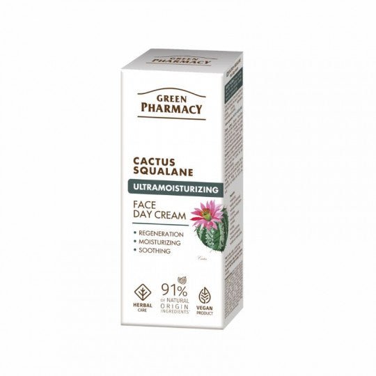 GREEN PHARMACY dieninis kremas veidui Kaktusas ir skvalanas, 50 ml-Veidui-Damų Kampelis