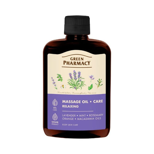 GREEN PHARMACY masažo aliejus atpalaiduojantis, 200 ml - kūnui - Damų Kampelis