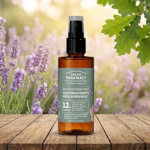 GREEN PHARMACY purškiklis pėdoms antiperspirantas, 150 ml-Kūnui-Damų Kampelis