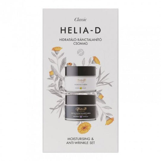 HELIA - D CLASSIC veido kremų rinkinys(drėkinamasis+nuo raukšlių), 2x50 ml - veidui - Damų Kampelis