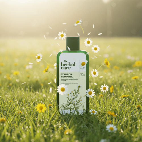 HERBAL CARE šampūnas balintiems ir šviesiems plaukams su ramunėlių ekstraktu, 330 ml - plaukams - Damų Kampelis