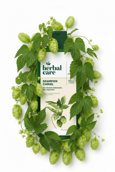 HERBAL CARE šampūnas su apynių ekstraktu matiniams ir stokojantiems apimties plaukams , 330 ml - plaukams - Damų Kampelis