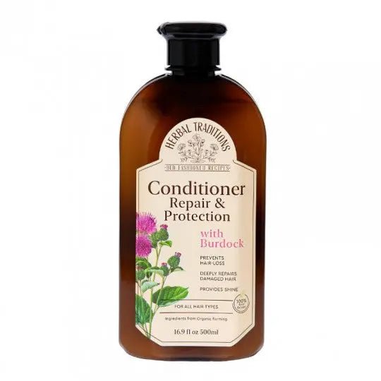 HERBAL TRADITIONS plaukų kondicionierius su varnalėšomis, atkuriamasis ir apsaugantis plaukus, 500 ml - plaukams - Damų Kampelis
