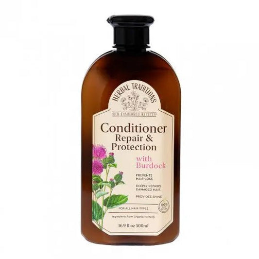 HERBAL TRADITIONS plaukų kondicionierius su varnalėšomis, atkuriamasis ir apsaugantis plaukus, 500 ml - plaukams - Damų Kampelis