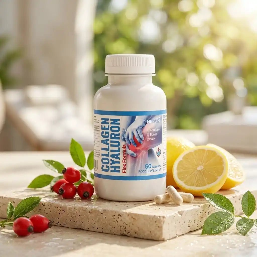 HERBIN Kolagenas Hialuronas Flex Formula, 60 kapsulių-Maisto papildai-Damų Kampelis