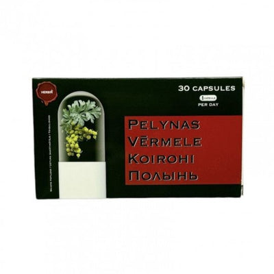 HERBIN Pelynas ekstraktas maisto papildas, 30 kapsulių-Sveikatai-Damų Kampelis