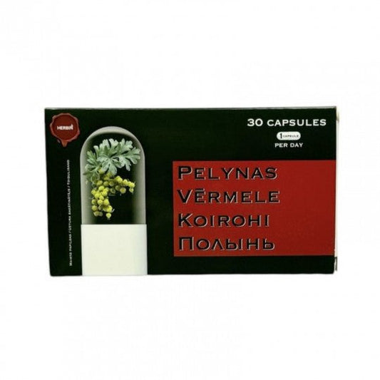 HERBIN Pelynas ekstraktas maisto papildas, 30 kapsulių-Sveikatai-Damų Kampelis