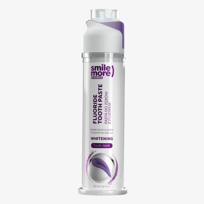 HISKIN Smile More balinanti mėtų skonio dantų pasta su dozatoriumi, 100 ml. - sveikatai - Damų Kampelis
