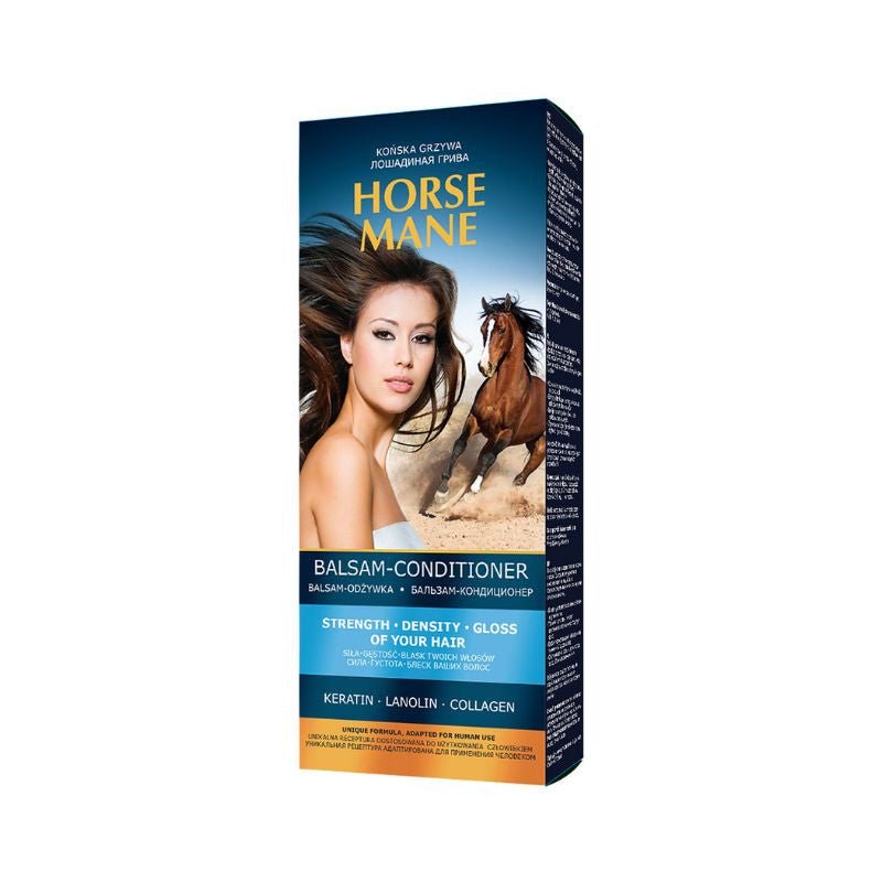HORSE MANE balzamas - kondicionierius plaukams su keratinu, lanolinu ir kolagenu, 350 ml - plaukams - Damų Kampelis