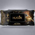 HUGVA servetėlės Exotic Glow kūnui, drėgnos 120 vnt.- kūnui - Damų Kampelis