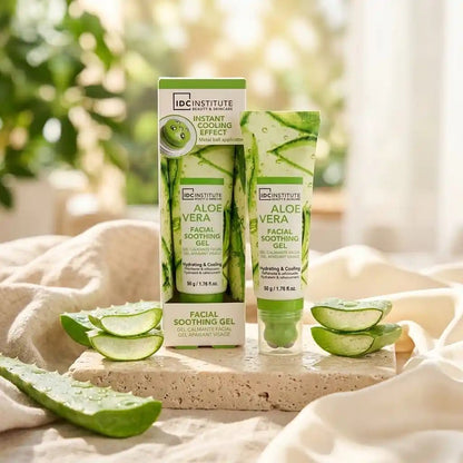 IDC Institute galvinamasis, raminamasis veido gelis Aloe Vera, 50 g-Veido serumai-Damų Kampelis
